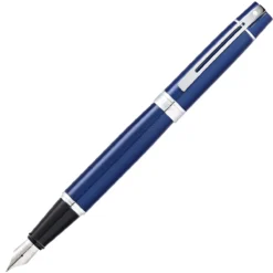 Sheaffer 300 Glossy Blue Chrome Trim Fountain Pen