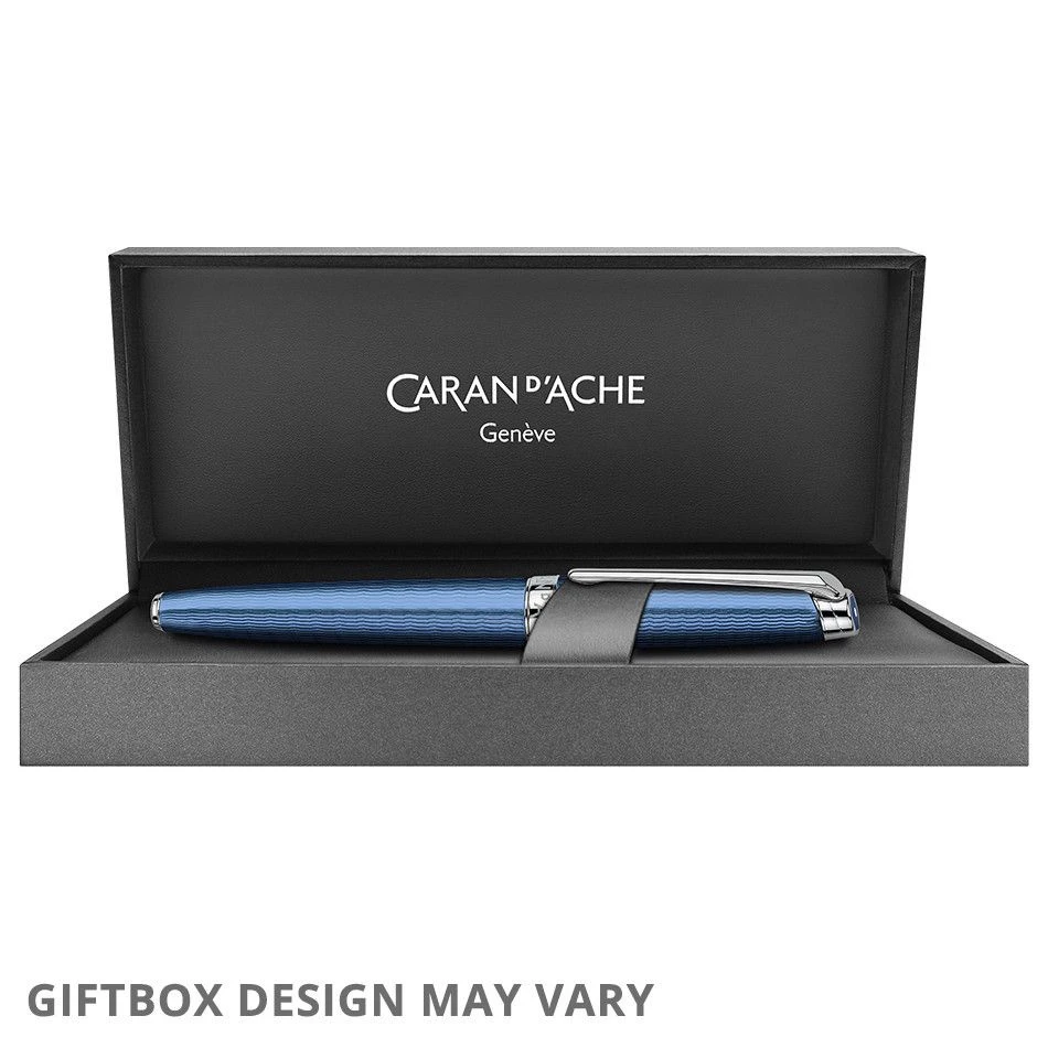 Caran D’Ache Leman Grand Blue Fountain Pen MEDIUM - Image 3