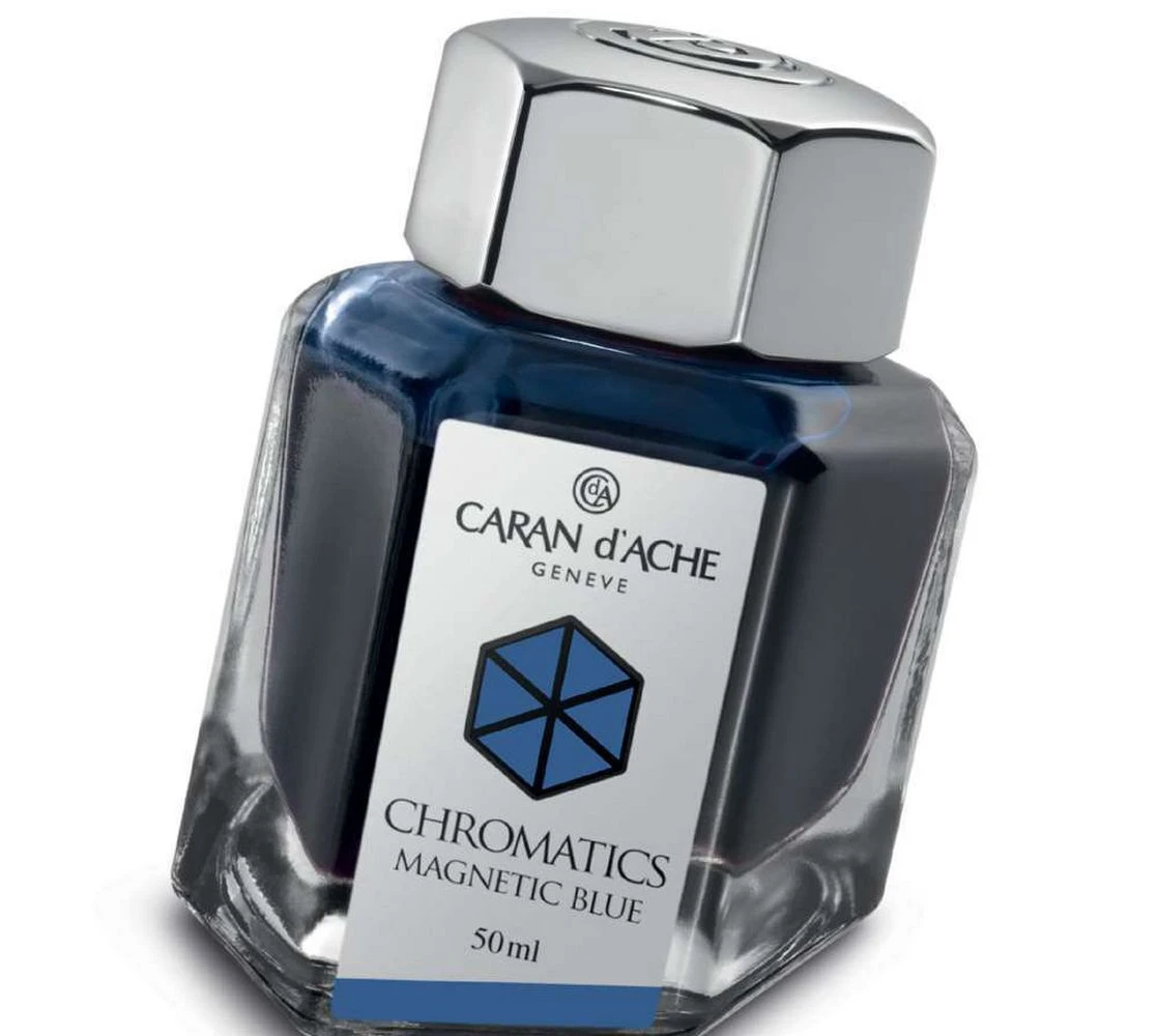 Caran D’Ache Magnetic Blue Chromatics 50ml Ink Bottle