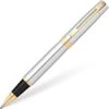 Sheaffer 300 Bright Chrome Gold Trim Rollerball