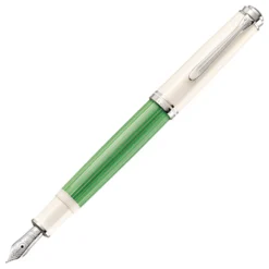 Pelikan Souveraen M605 Green And White Fountain Pen