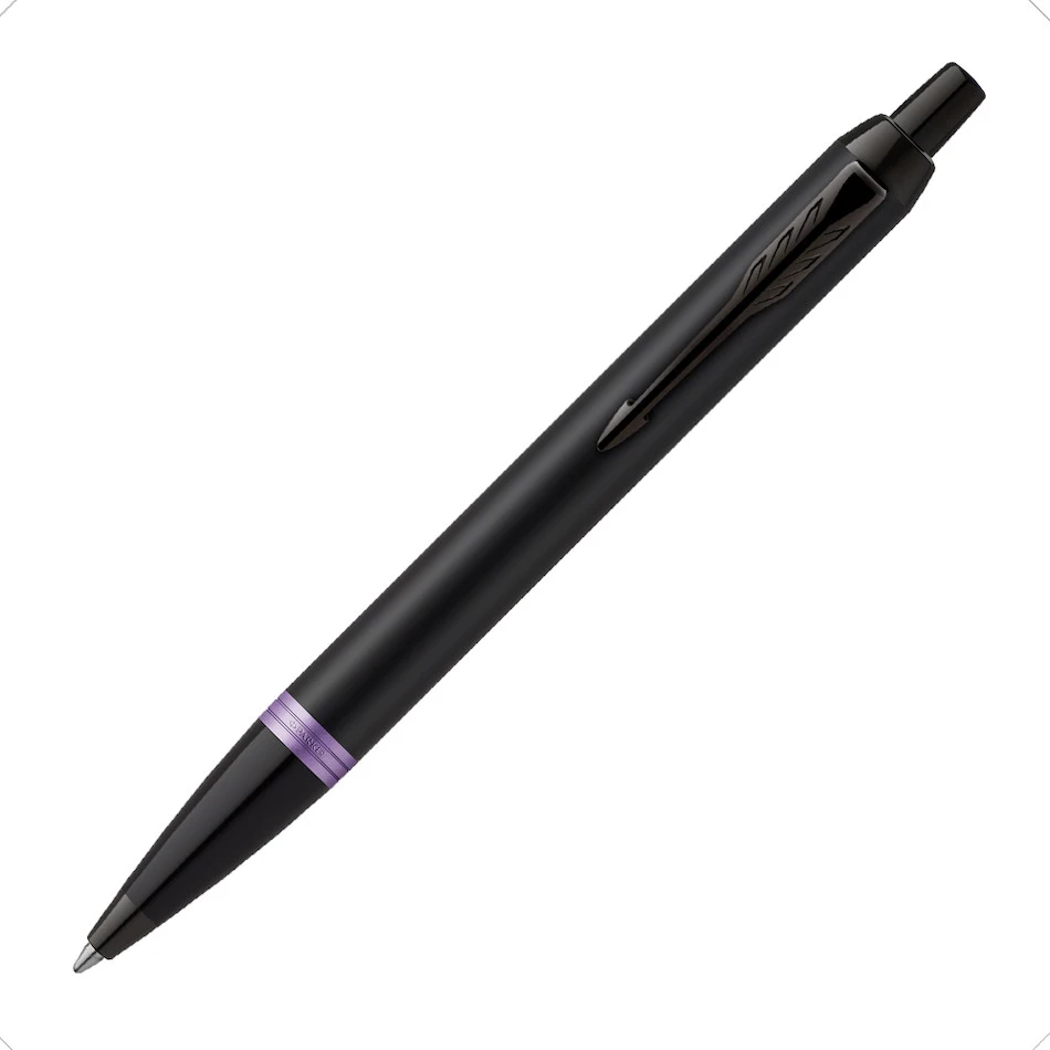 Parker IM Vibrant Rings Amethyst Purple PVD Ballpoint Pen