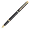 Waterman Hemisphere Black Lacquer Gold Trim Fountain Pen