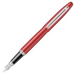 Sheaffer VFM Red Chrome Trim Fountain Pen – Fine