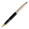 Waterman Carene Deluxe Black & Silver Gold Trim Ballpoint Pen