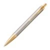 Parker® Parker IM Premium Warm Silver Gold Trim Ballpoint Pen
