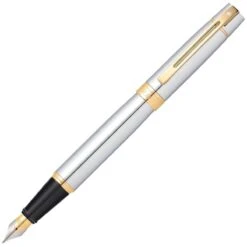 Sheaffer 300 Chrome Gold Trim Fountain Pen