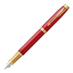 Parker IM Premium Red Gold Trim Fountain Pen