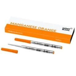 Montblanc Manganese Orange Ballpoint Pen Twin Pack Refill
