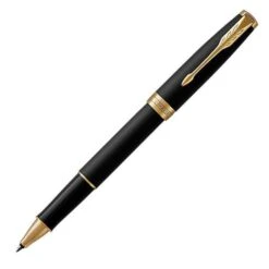 Parker Sonnet Matt Black Gold Trim Rollerball